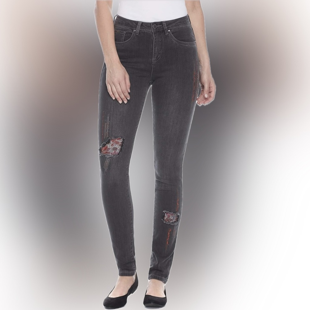 French Dressing Jeans Olivia Slim Leg Denim size 4
